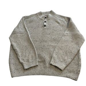 Wind River Vintage Quarter Button Up Collared Knit Sweater
- Size XXL